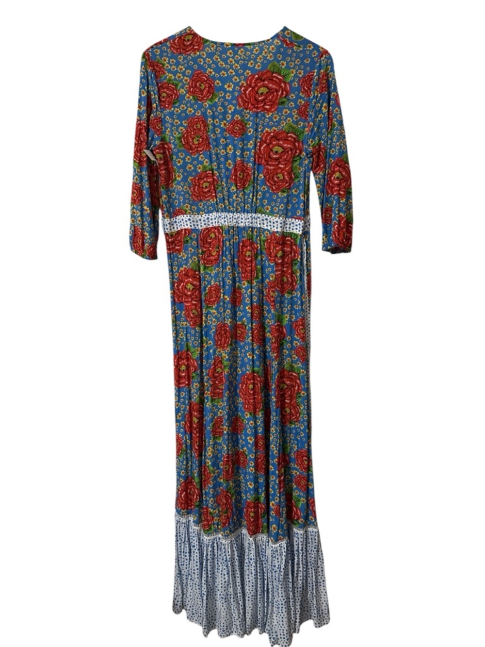 Farm Rio x Anthropologie Susanne Maxi Wrap Dress Sz Medium HTF - Picture 7 of 12